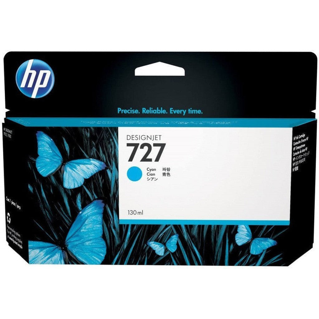 Hp 727 Cyan 130Ml Ink Cartridge B3P19A