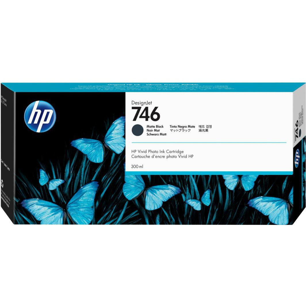 Hp 746 300-Ml Matte Black Designjet Ink Cartridge, P2V83A
