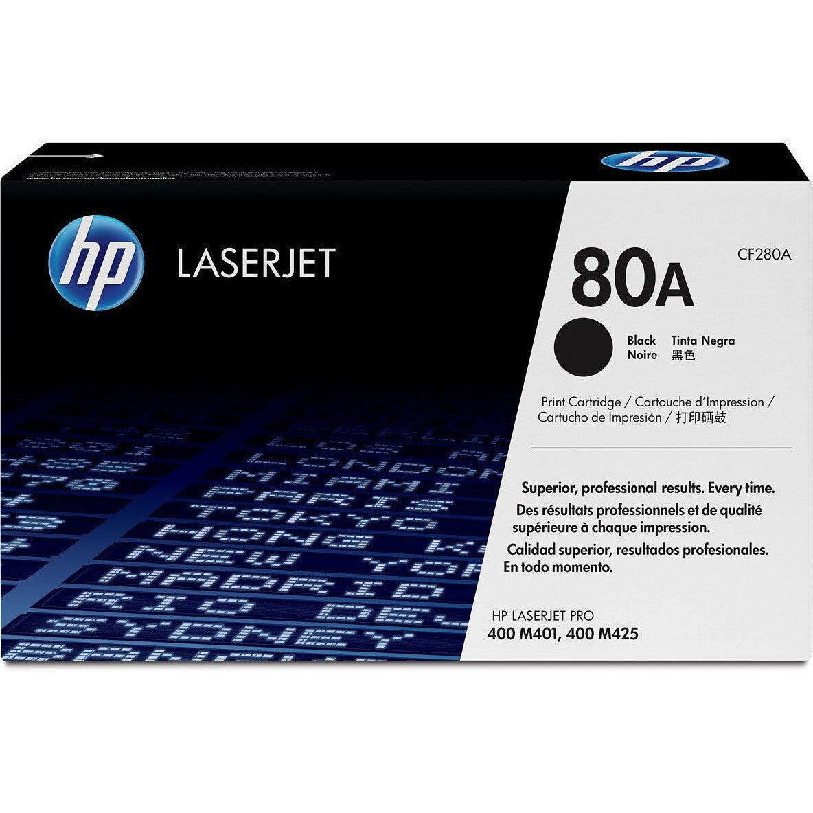 Hp 80A Black Original Laserjet Toner Cartridge Cf280A