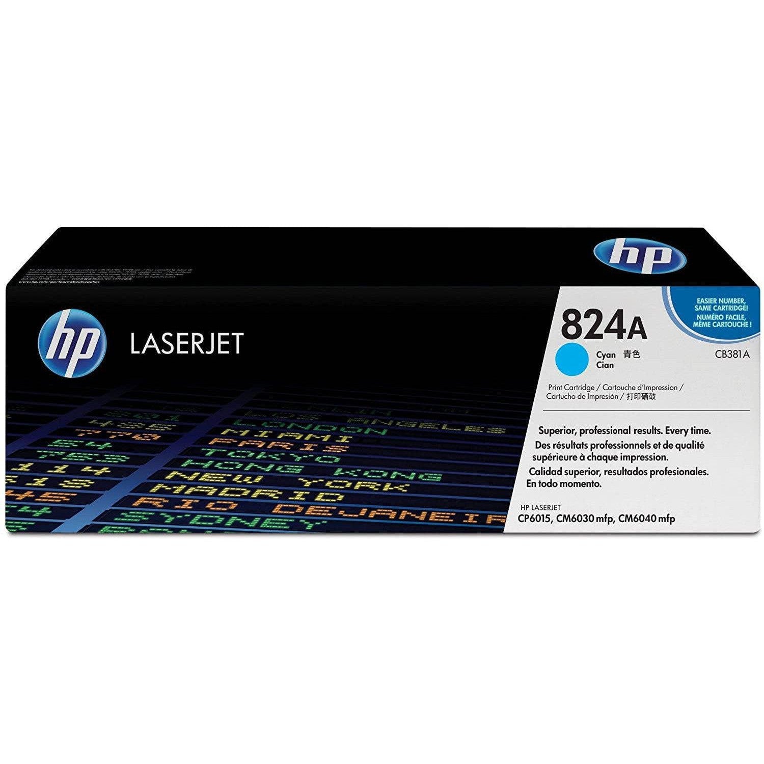 Hp 824A Original LaserJet Toner Cartridge Cyan