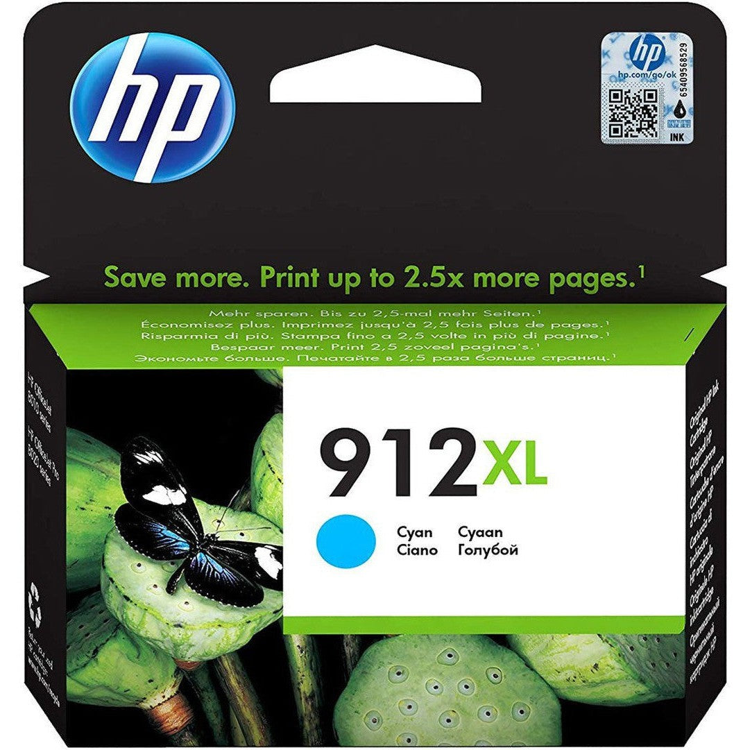 Hp 912 XL High Yield Cyan Original Ink Cartridge 3Yl81Ae