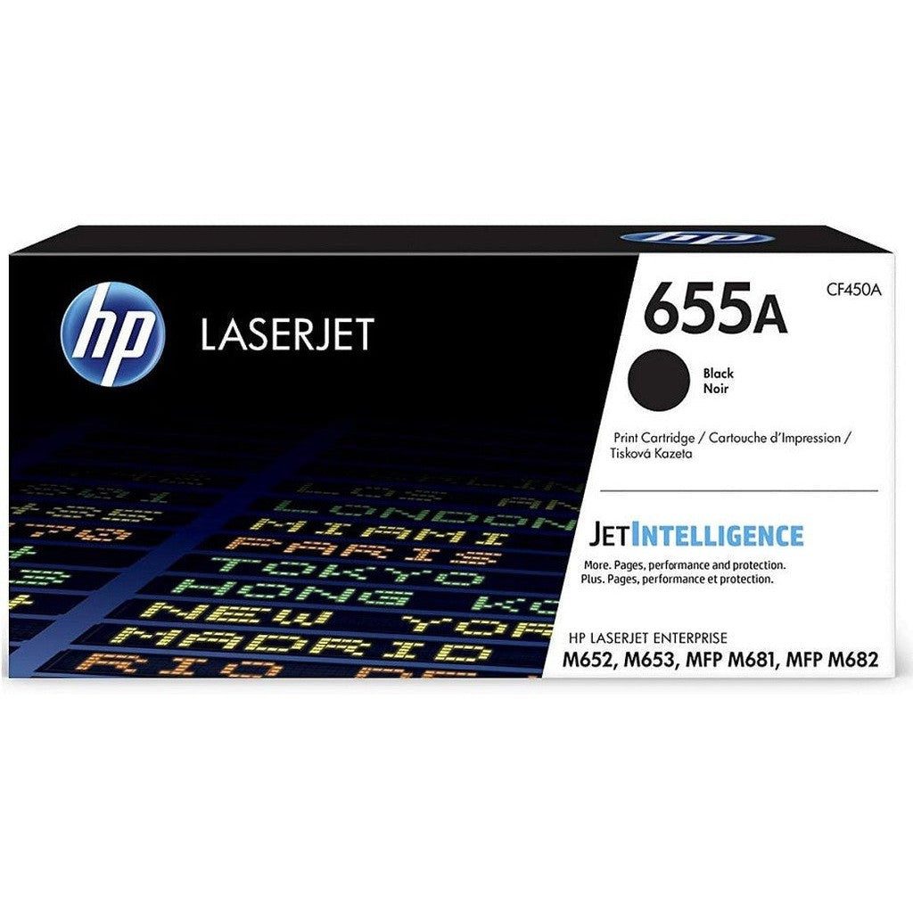 Hp 655A Black Original LaserJet Toner Cartridge (Cf450A)