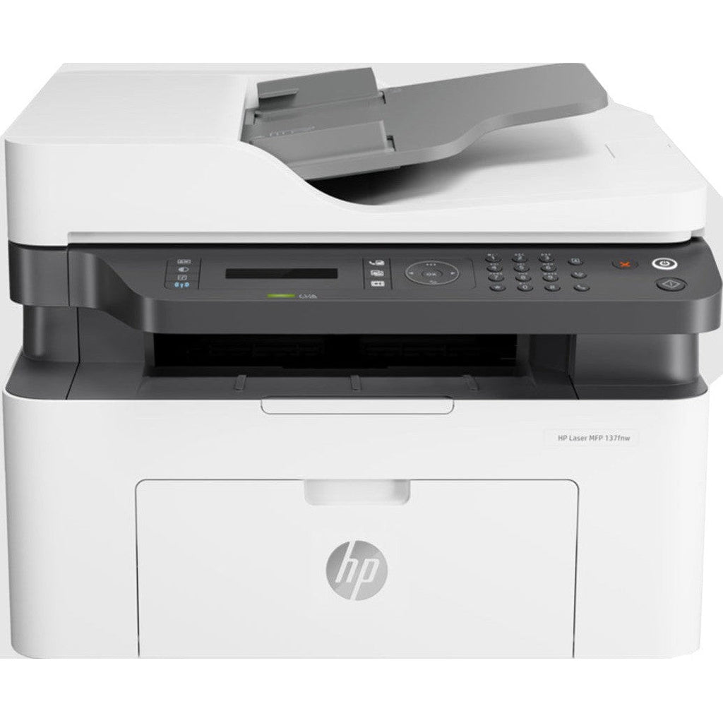 HP LaserJet Mono Printer MFP 137fnw 20ppm 1200dpi A4 USB LAN Wi-Fi FAX