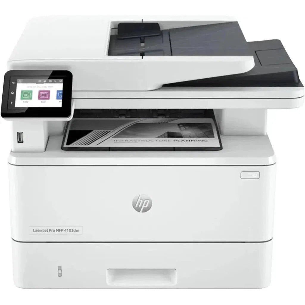 Hp Laserjet Pro Mfp 4103Fdw 40Ppm 1200Dpi A4 Usb Lan Wi-Fi Fax Mono Laser Printer