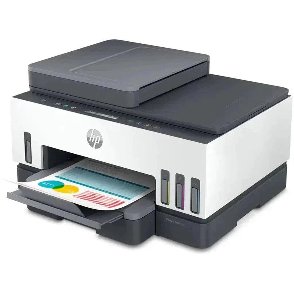 HP Smart Tank 750 AIO - 15ppm / 4800dpi / A4 / USB / LAN / Wi-Fi / Bluetooth / Color Inkjet - Printer