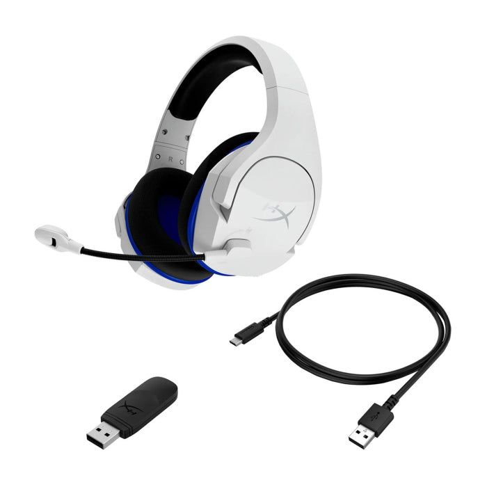 HyperX Cloud Stinger Core Wireless Gaming Headset with Noise-Cancelling Mic - White