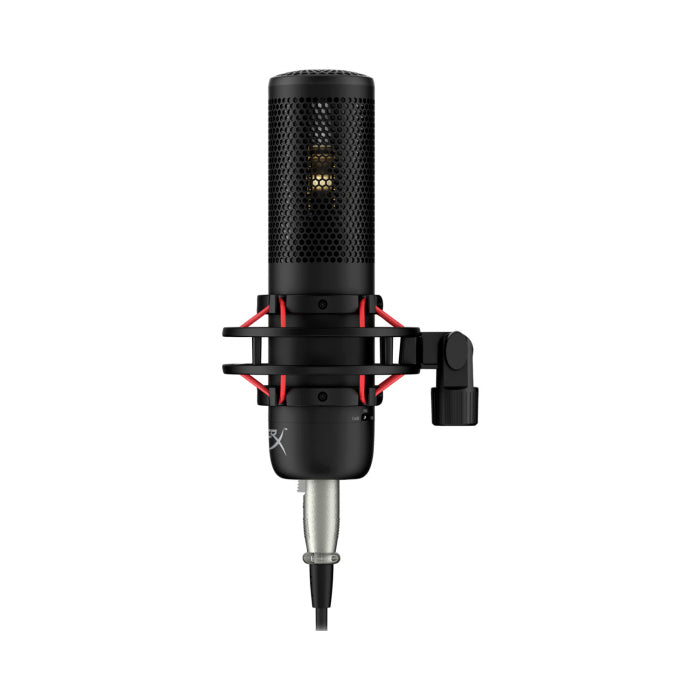 HyperX ProCast Gold-SputteredLarge Diaphragm Condenser XLR Connection Microphone Built in Anti Vibration Shock Mount Black, Cable/Mixer not included