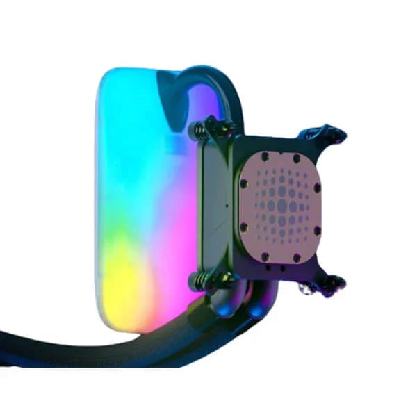 Hyte Thicc Q60 240mm CPU Liquid Cooler - Black and White