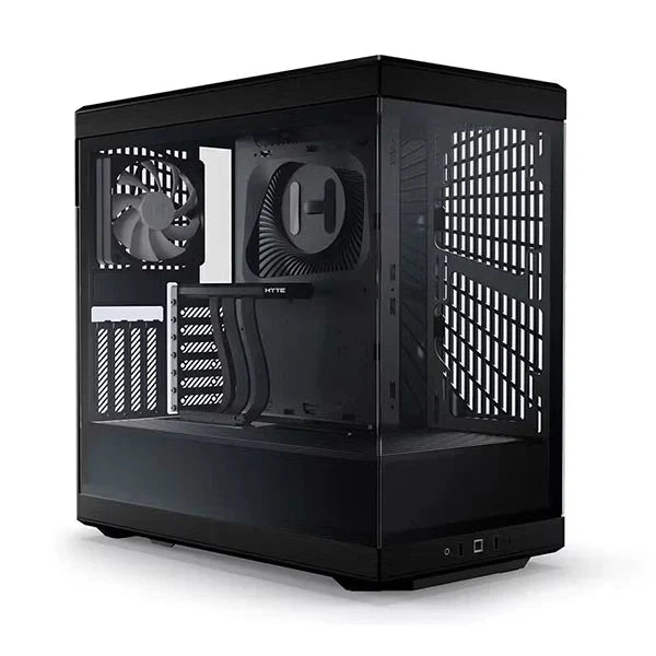 HYTE Y40 Mid Tower Two Panel Front & Left Side Tempered Glass Case With 2 Fan - Black