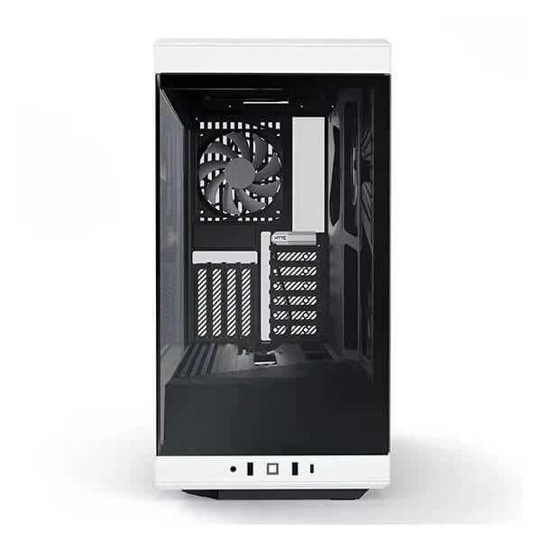 HYTE Y40 Mid Tower Two Panel Front & Left Side Tempered Glass Case With 2 Fan - Black/White