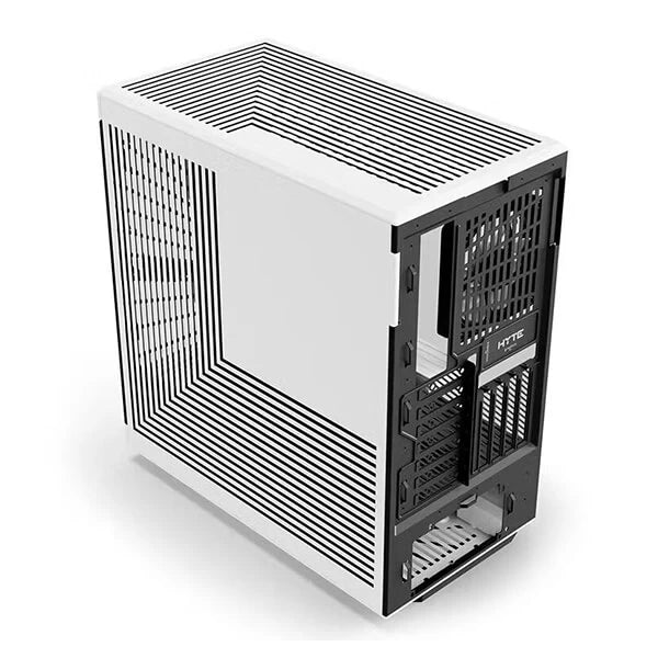 HYTE Y40 Mid Tower Two Panel Front & Left Side Tempered Glass Case With 2 Fan - Black/White