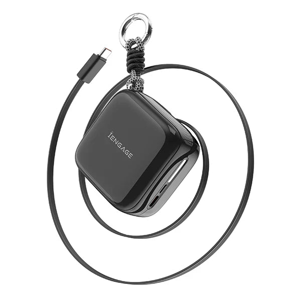 IEngage Portable Retractable Power Bank W/Led Display