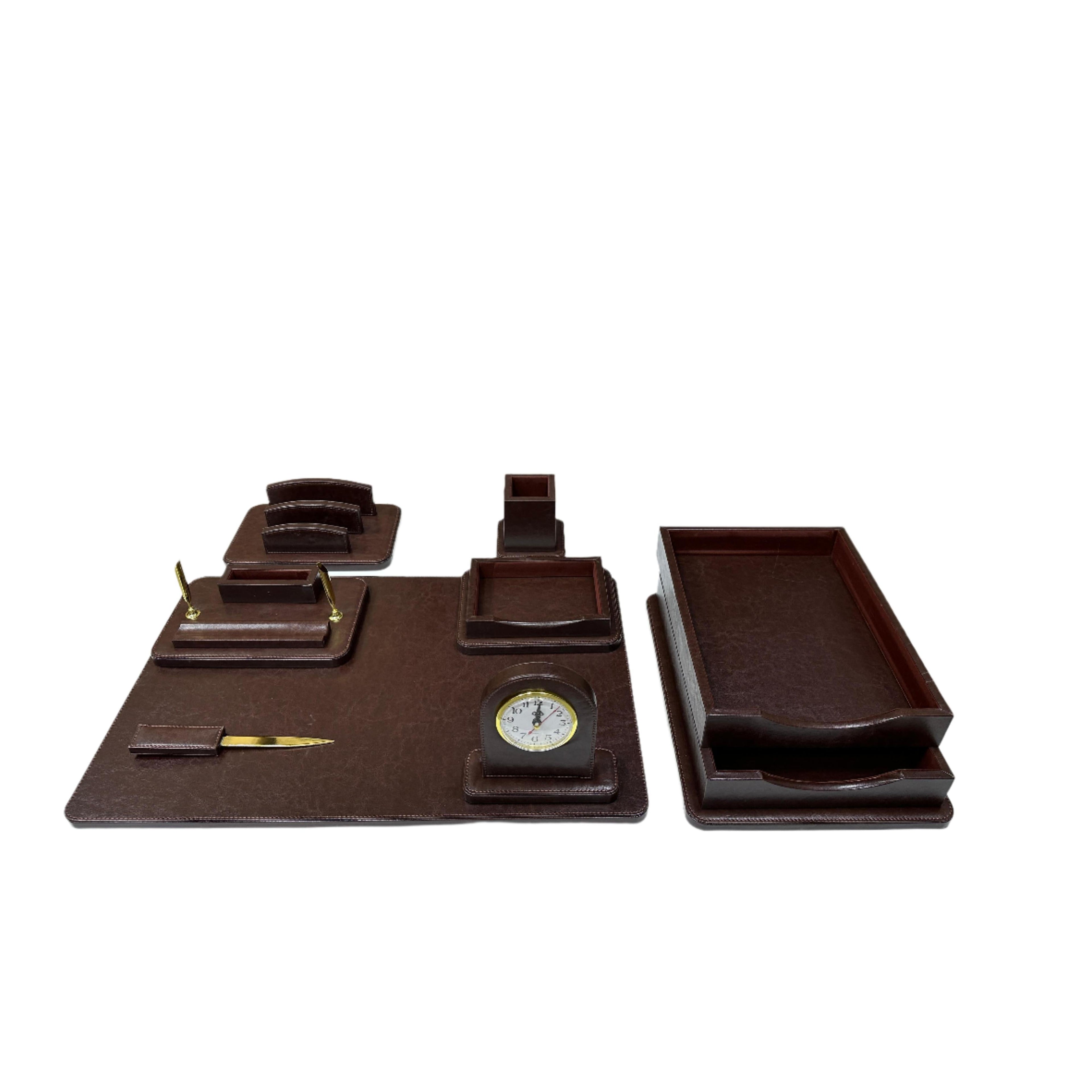 Wooden Desk Organizer Set PU108 - Set of 8