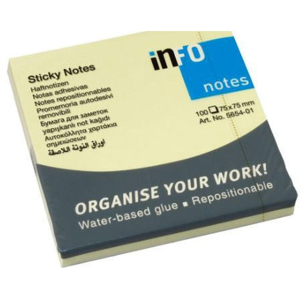 Info Sticky Note 3 X 3 12Pc/ Pkt