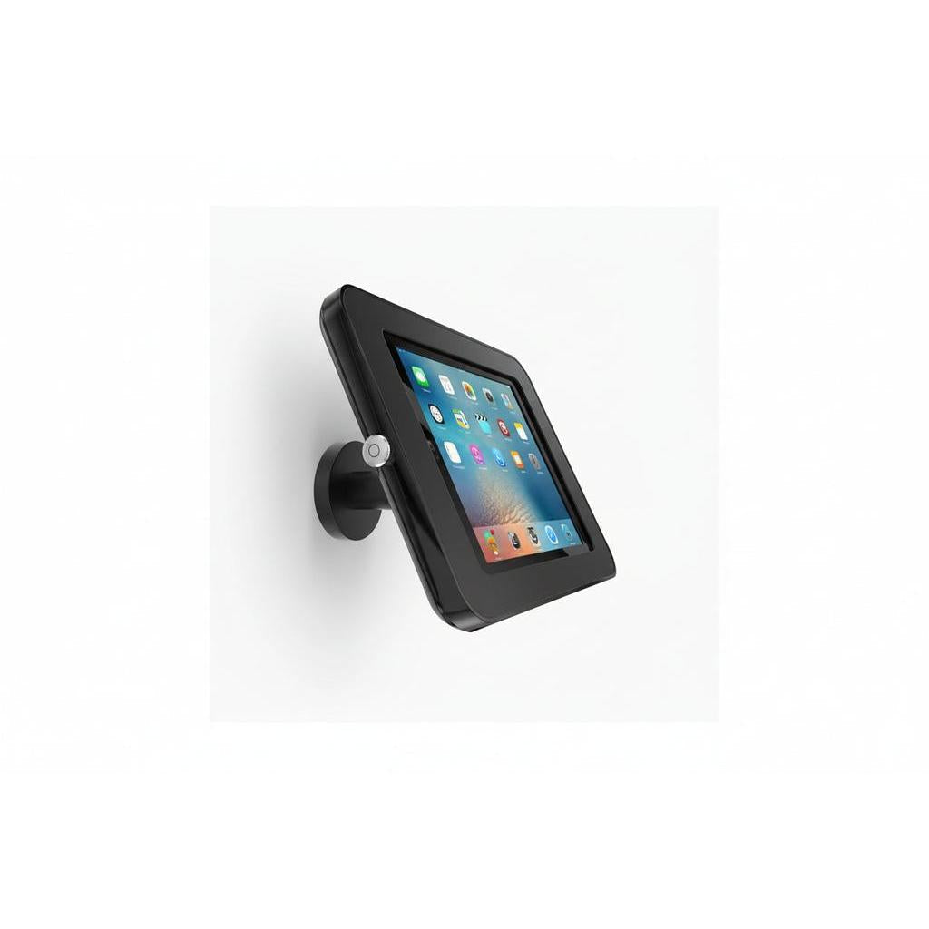 Ipad & Universal Tablet Holder with Lock Wall Mount Black