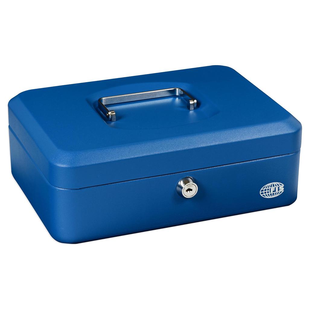 Iron Cash Box Blue - 25*20*9cm Large