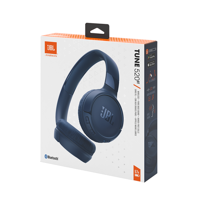 JBL Bluetooth Headphone Tune 520BT - Blue