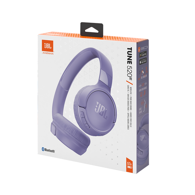 JBL Bluetooth Headphone Tune 520BT - Purple