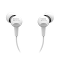 JBL C100SI Wired In Ear Headphones with Mic, JBL Pure Bass Sound White