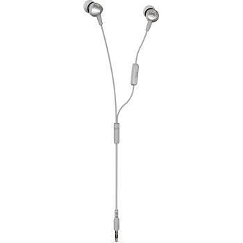 JBL C200 SIU Wired In Ear Headphones with Mic, JBL Pure Bass Sound Silver Color