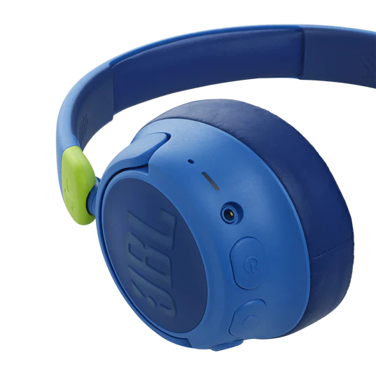 JBL JR 460NC Bluetooth Wireless Kids Headphone - Over-ear / Wireless / Blue