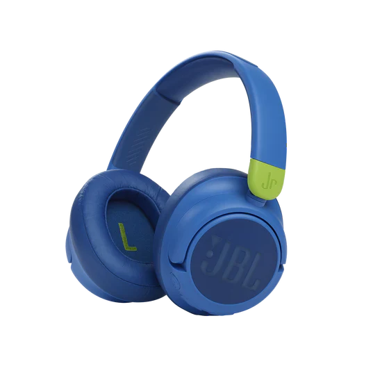 JBL JR 460NC Bluetooth Wireless Kids Headphone - Over-ear / Wireless / Blue