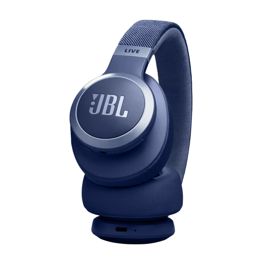 JBL LIVE 770NC Bluetooth Headphone with Mic (Upto 65 Hours Playback, Over Ear, Blue)