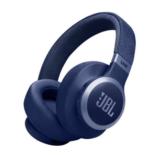 JBL LIVE 770NC Bluetooth Headphone with Mic (Upto 65 Hours Playback, Over Ear, Blue)