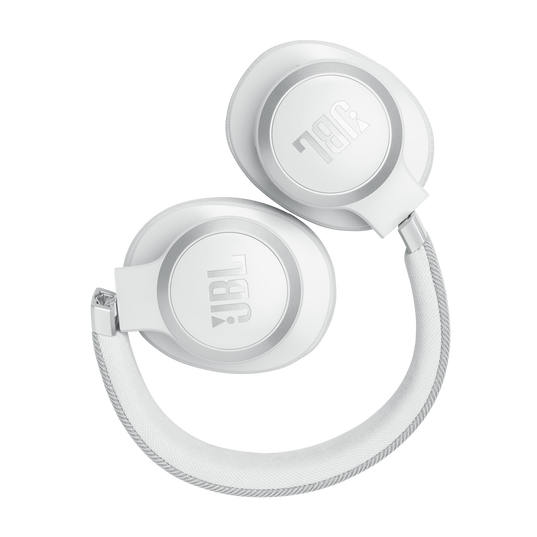 JBL LIVE 770NC Bluetooth Headphone with Mic (Upto 65 Hours Playback, Over Ear, White)