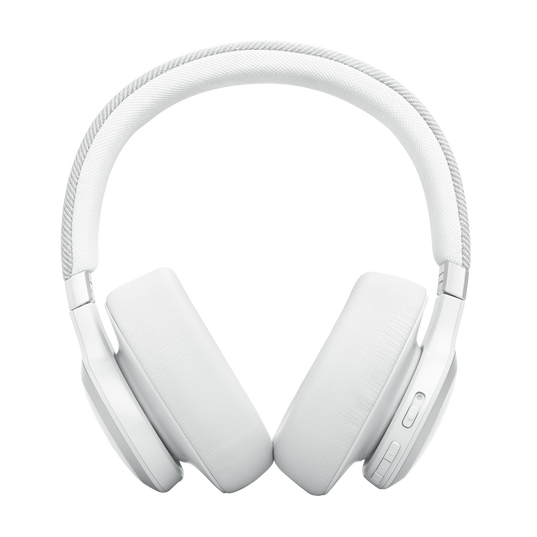 JBL LIVE 770NC Bluetooth Headphone with Mic (Upto 65 Hours Playback, Over Ear, White)