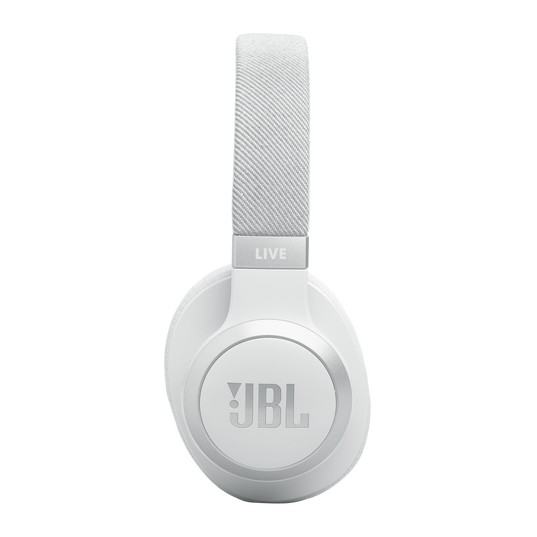 JBL LIVE 770NC Bluetooth Headphone with Mic (Upto 65 Hours Playback, Over Ear, White)