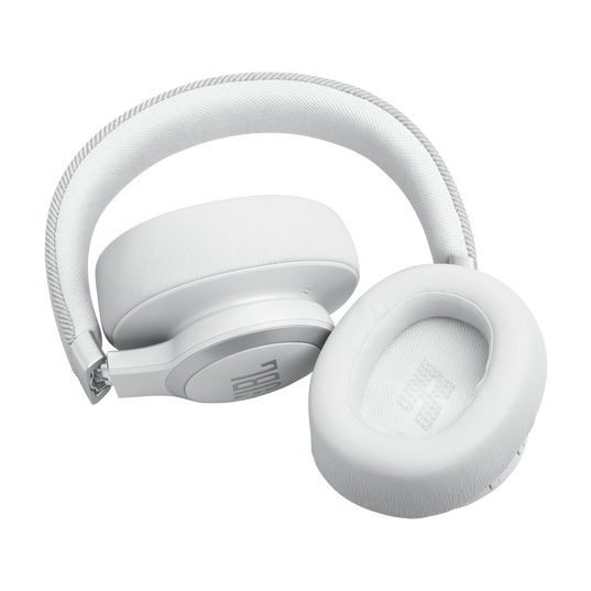 JBL LIVE 770NC Bluetooth Headphone with Mic (Upto 65 Hours Playback, Over Ear, White)