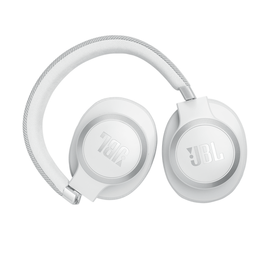 JBL LIVE 770NC Bluetooth Headphone with Mic (Upto 65 Hours Playback, Over Ear, White)