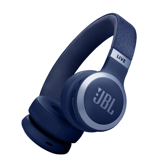 JBL Live 670NC Wireless On-Ear Headphones – Blue
