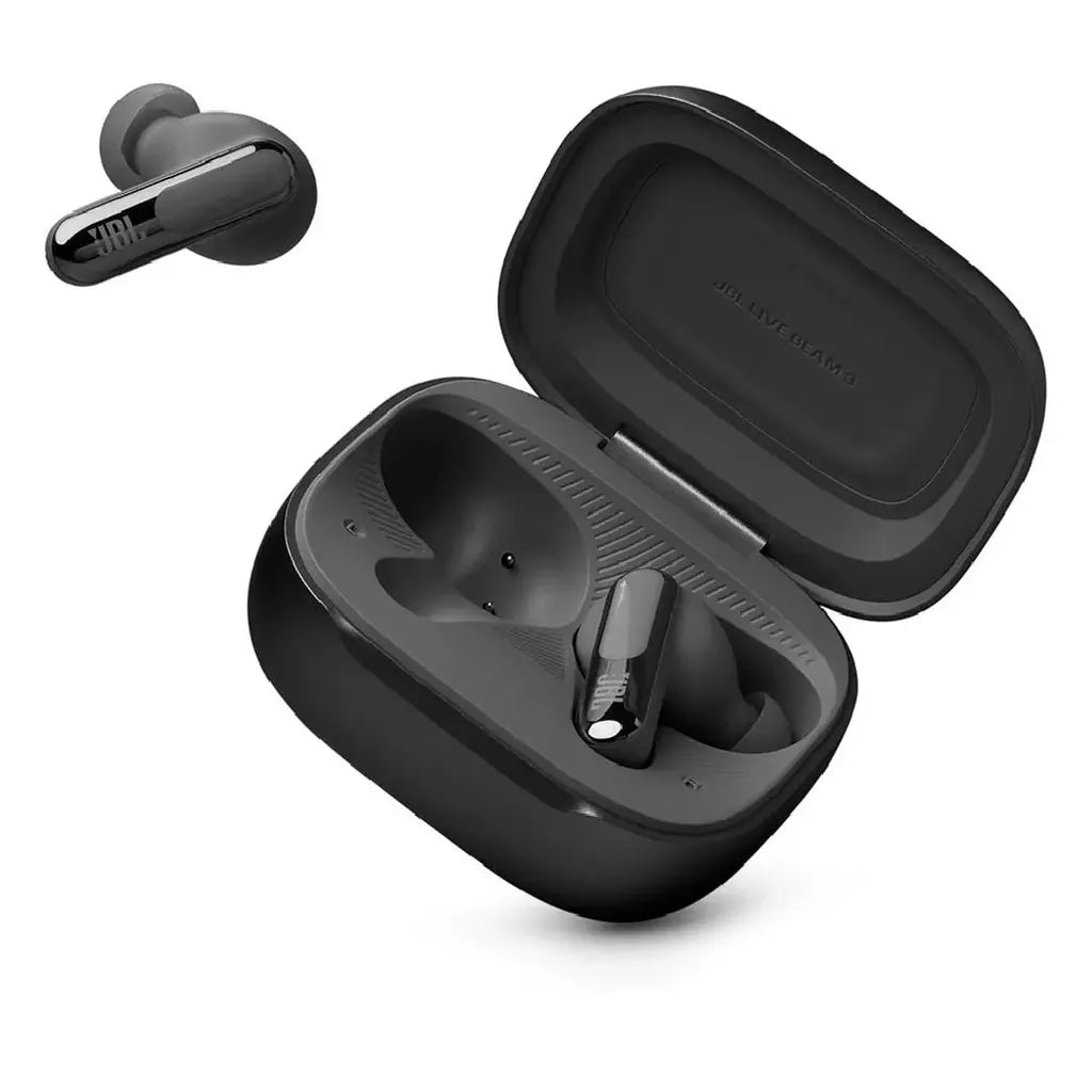 JBL Live Beam 3 True Wireless Earbuds with Screen – Black