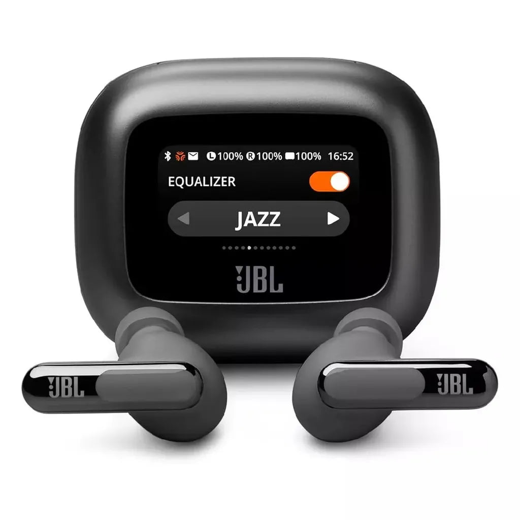 JBL Live Beam 3 True Wireless Earbuds with Screen – Black