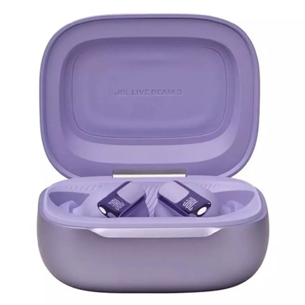 JBL Live Beam 3 True Wireless Earbuds with Screen – Purple
