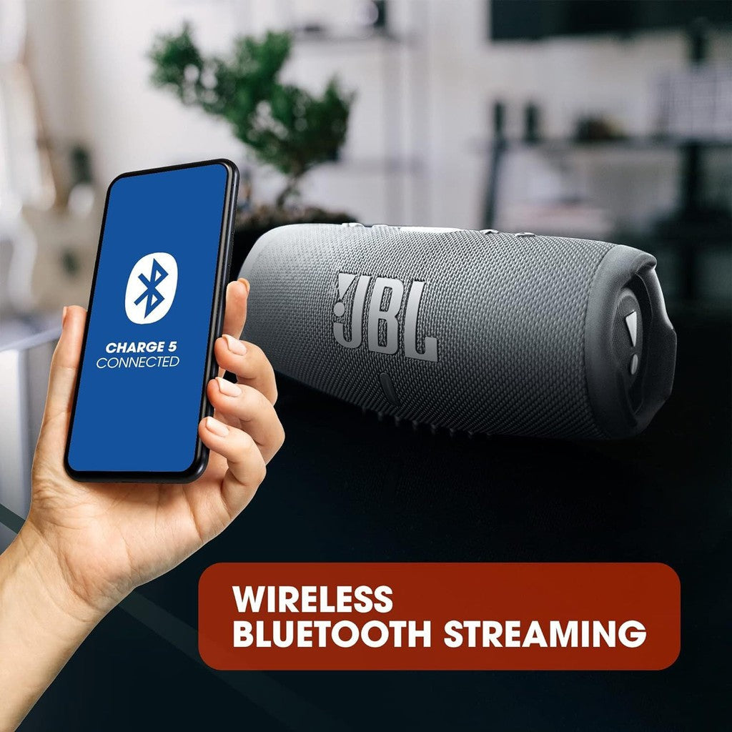 JBL Portable Bluetooth Speaker Charge 5 - Grey