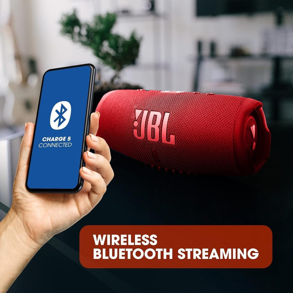 JBL Portable Bluetooth Speaker Charge 5 - Red