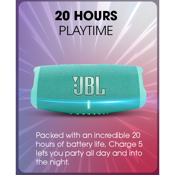 JBL Portable Bluetooth Speaker Charge 5 - Teal