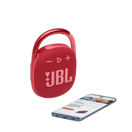 JBL Portable Bluetooth Speaker Clip 4 - Red