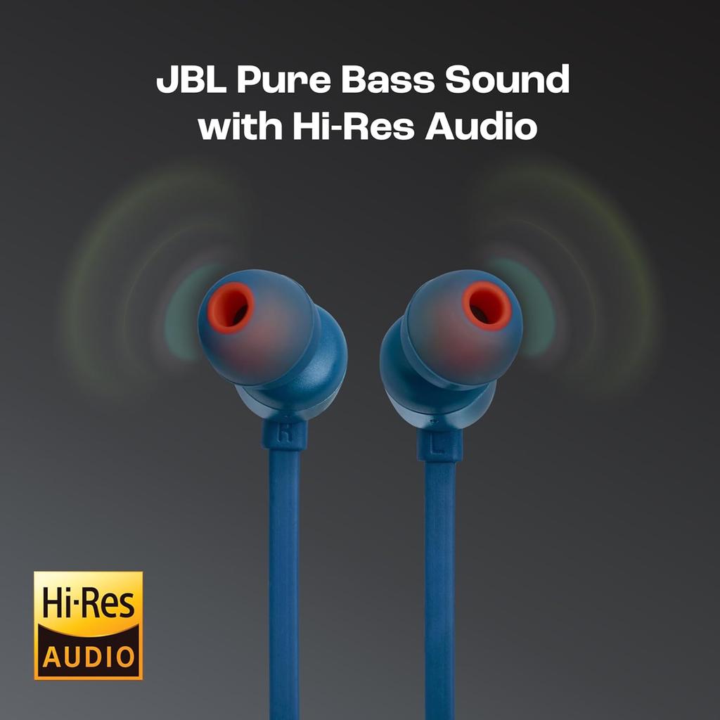 JBL Tune 310C USB-C Headphones - In-ear / Wired / Blue