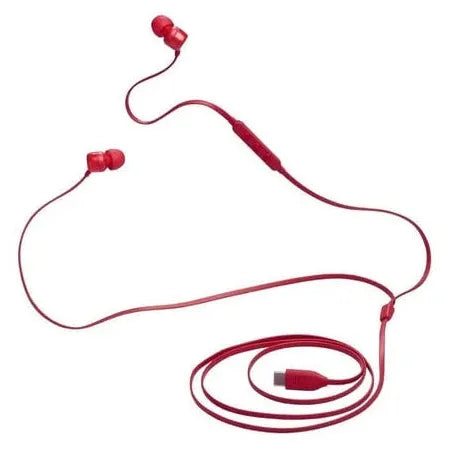 JBL Tune 310C USB-C Headphones - In-ear / Wired / Red