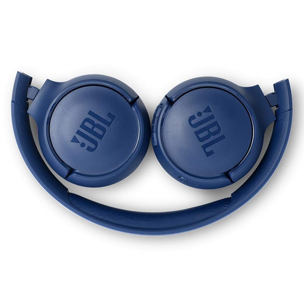 JBL Tune 500 JBLT500BTBLU Bluetooth Headphone with Mic (16 Hours Playback, On Ear, Blue)