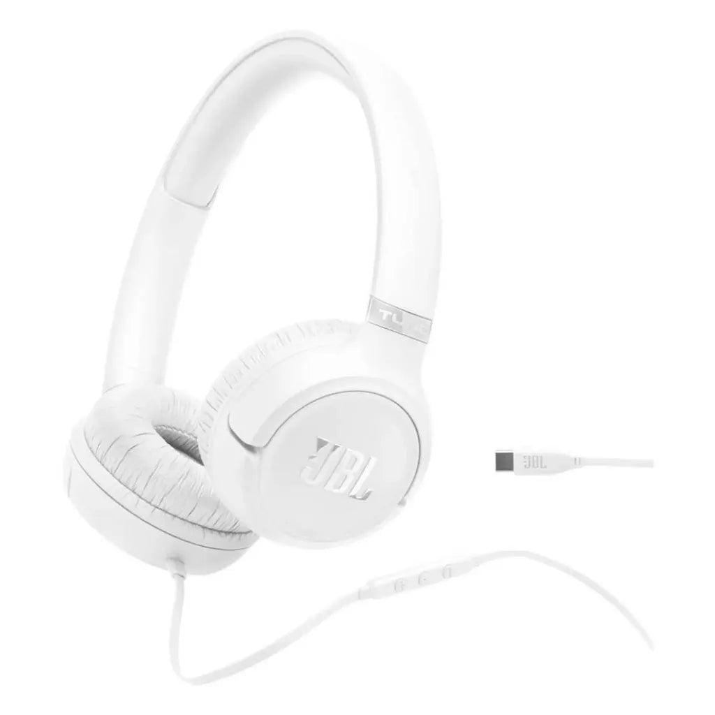 JBL Tune 530C Wired Headphone, JBLT530CWHT - White