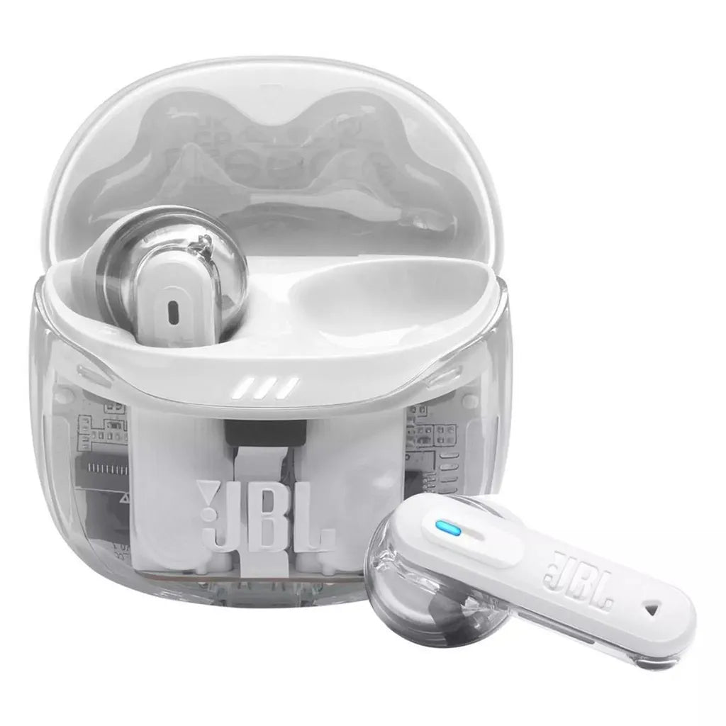 JBL Tune Flex 2 Ghost Edition Earbuds JBLTFLEX2GWHT White