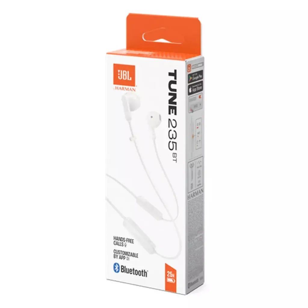 JBL Tune Wireless Headphones, JBLT235BTWHT - White
