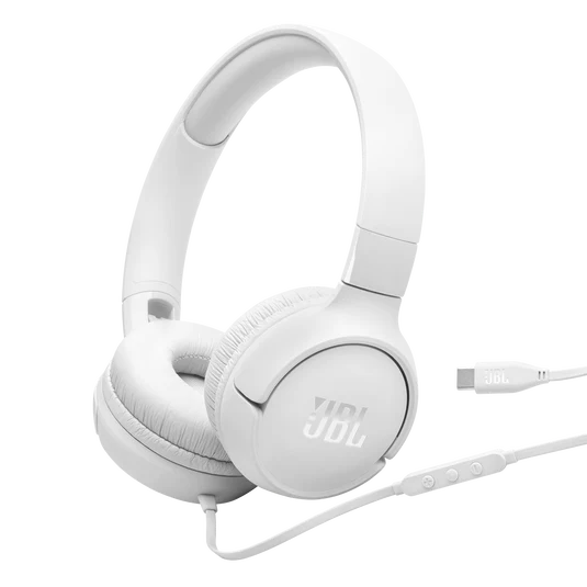 JBL USB-C WIRED HEADPHONE TUNE 520C WHITE