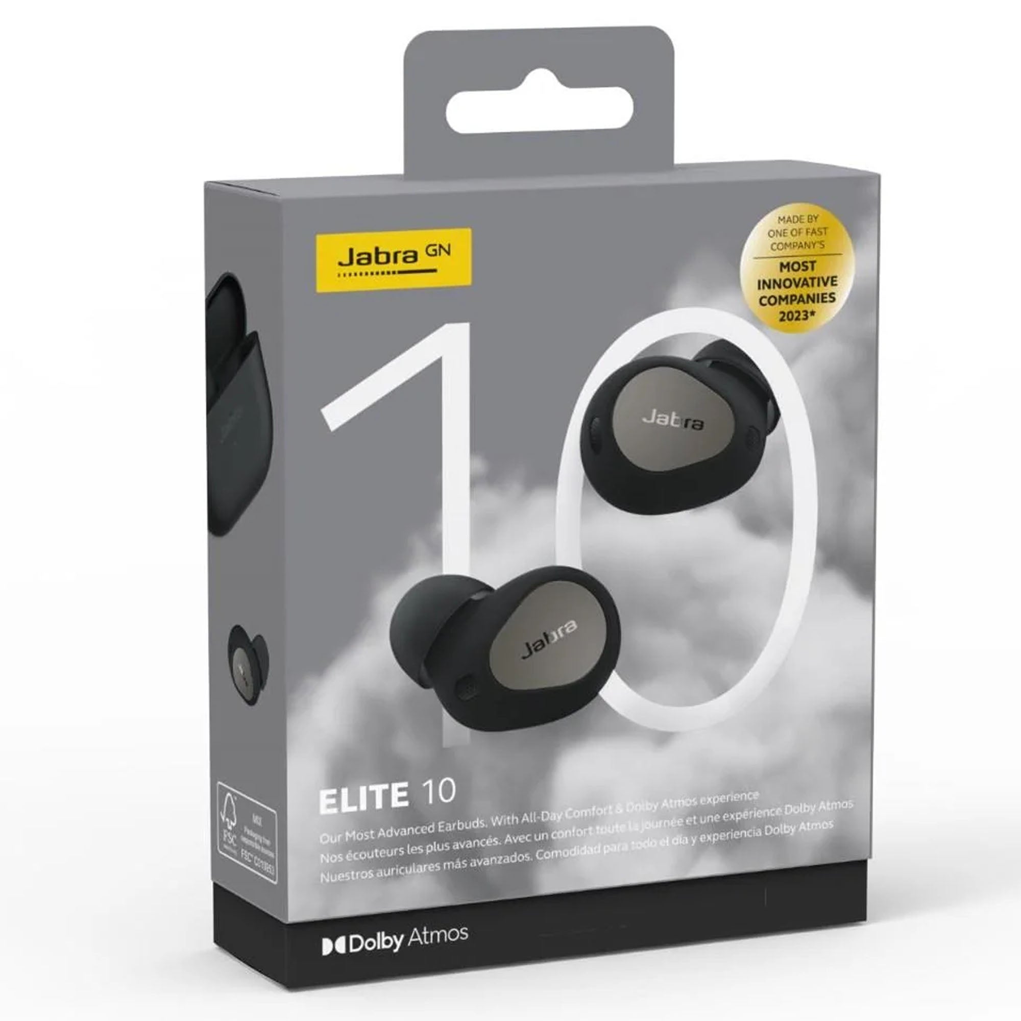 Jabra Elite 10 Wireless Earphones Titanium Black