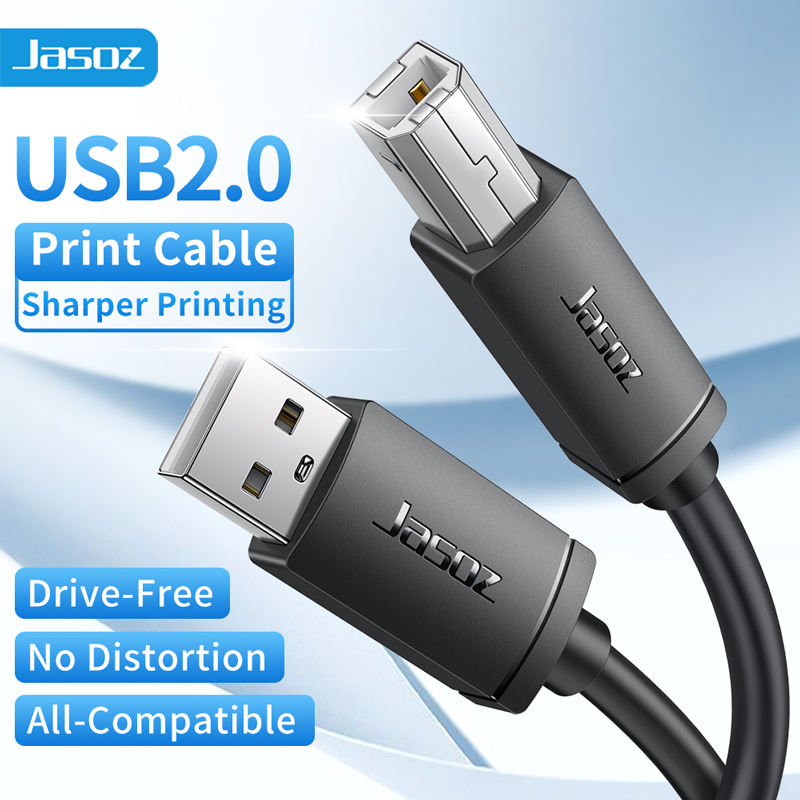 Jasoz D105 USB 2.0 Print Cable - 2 Meter / Black